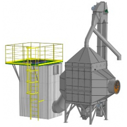 Бюджетные мини зерносушильные комплексы на базе модуля шахтной зерносушилки серии NoVaTor фото